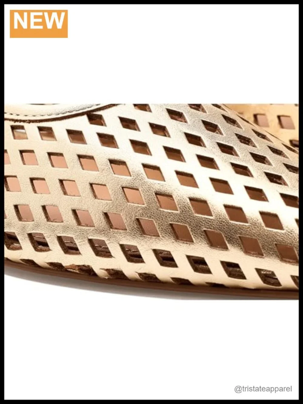 Perforated Leather Slingback Wedge Sandal for Dressy Occasions